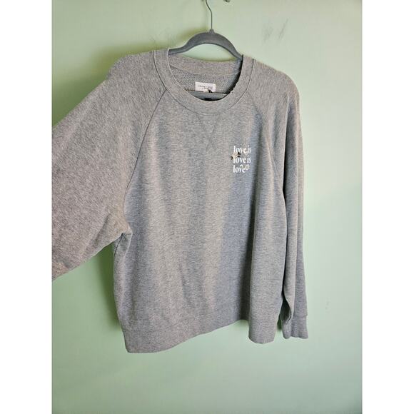 Bandier x Sincerely Jules The Juniper Sweatshirt Vintage Heather Grey Medium - Picture 6 of 15